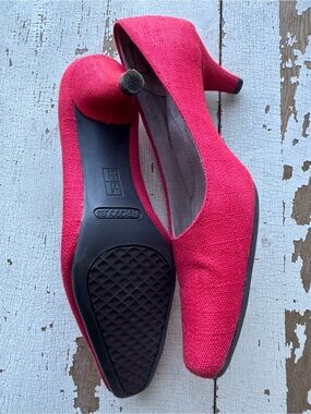 ❤️ Aerosoles Red Textured Heels